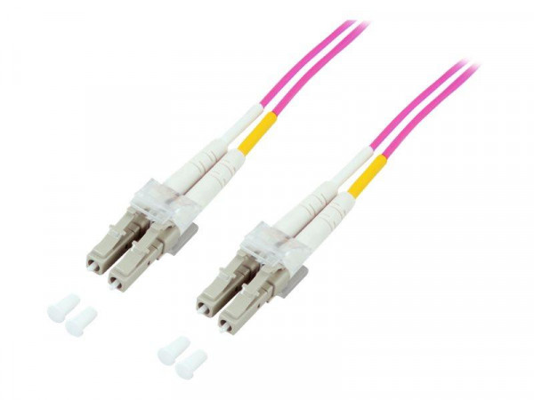 LWL Patchkabel LC -> LC 7.50m Multimode Duplex OM4