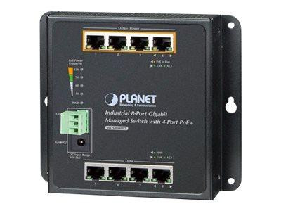 PLANET Industrial 8-Port 10/100/1000T Wall-mount with