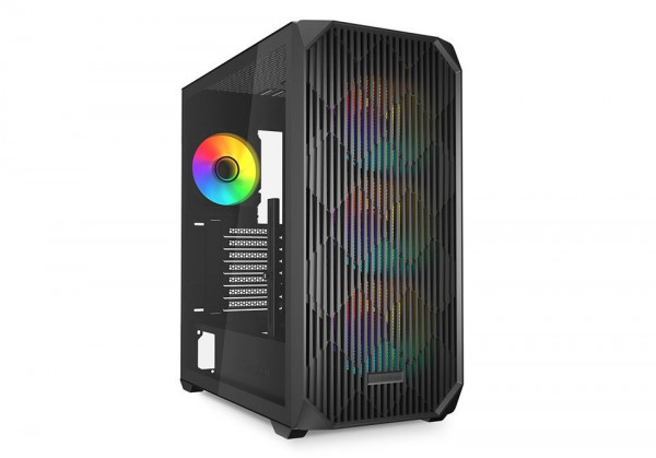 Sharkoon Gehäuse AK3 RGB ATX 1xGlas schwa