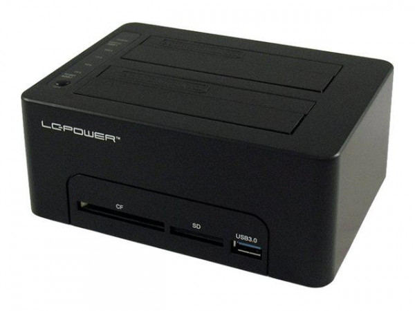 Dockingstation LC-Power USB 3.0 2-Bay 2,5"/3,5"HDD/SSD + Hub