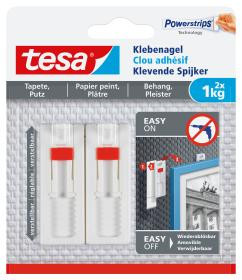 tesa Klebenagel verstellbar Tapete & Putz bis 1kg 2St.