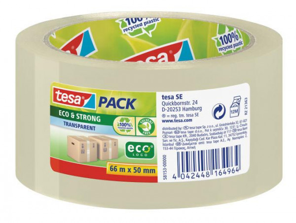 tesapack Eco & Strong 66m 50mm transparent