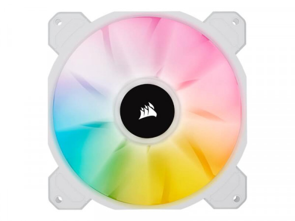 CORSAIR Lüfter SP140 RGB ELITE - Gehäuselüfter - 140 mm - weiß (Packung mit 2)