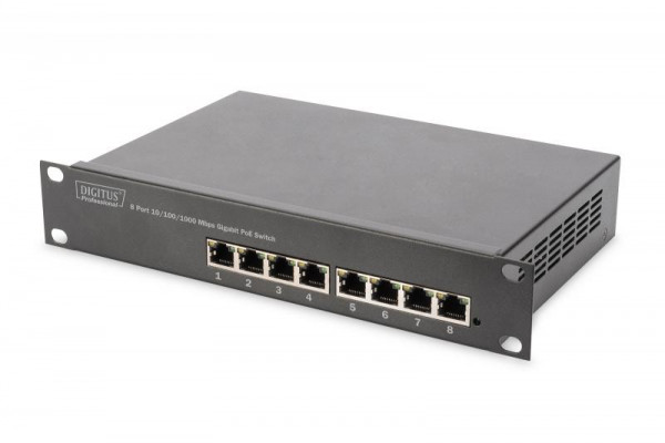 DIGITUS Switch 8 Port RJ45 GE PoE 10
