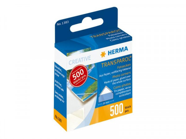 HERMA Transparol Fotoecken 500 St.