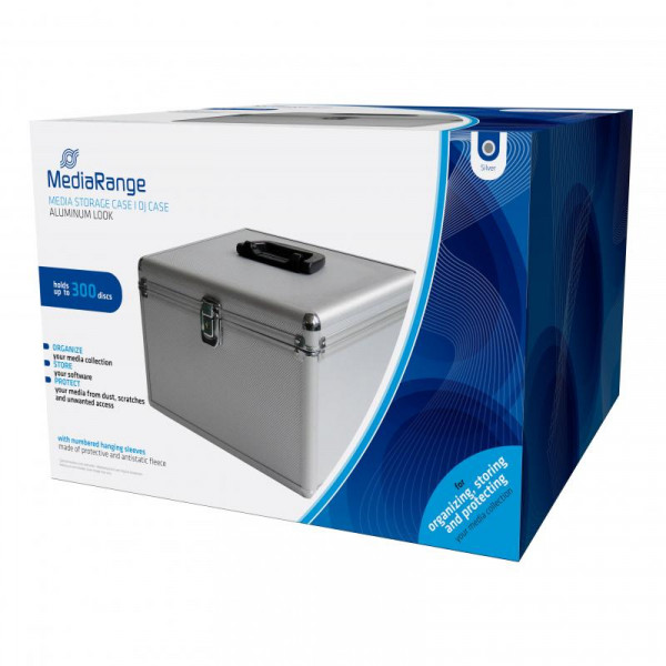 MediaRange CD DJ-Case für 300 CD/DVDs silver