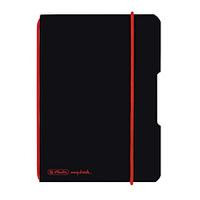 Herlitz Notizheft my.book flex A6 PP 40Bl. kariert schwarz