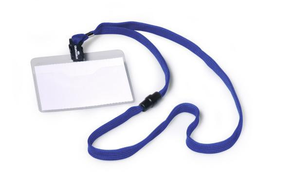 DURABLE Namensschild Textilband 10 6x9cm 10er Pck blau