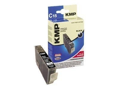 KMP C15 - 17 ml - Schwarz - Tintenpatrone (Alternative zu: Canon BCI-6Bk)