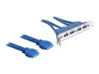 Slotblech Delock 4x USB3.0 A