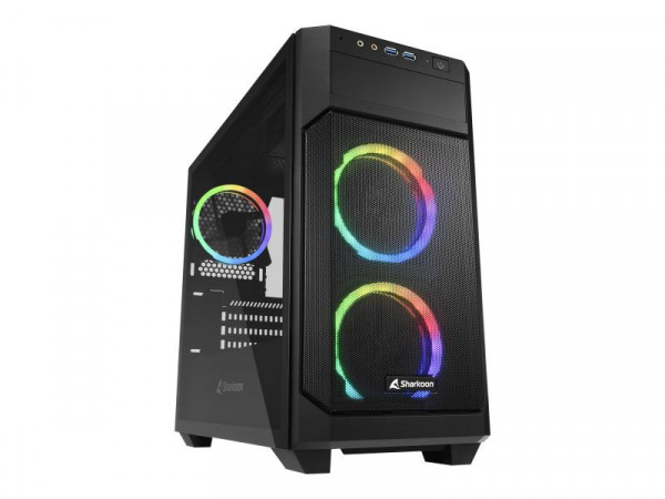 Sharkoon Gehäuse V1000 RGB ATX 1xGlas schwarz