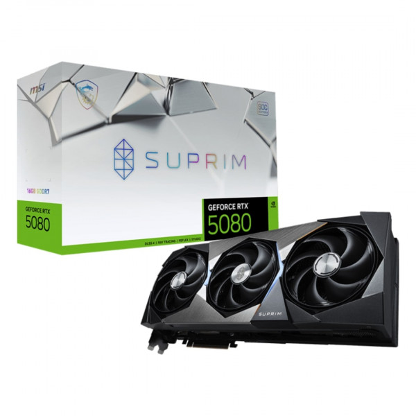 MSI RTX5080 SUPRIM SOC 16GB GDDR7 HDMI 3xDP