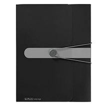 Herlitz Sammelbox A4 PP 4.0cm opak schwarz m.Gummizug