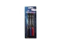 MEDIARANGE Permanent Marker-Set - Permanentmarker-Set für CD/DVD - Schwarz, Blau, Rot (Packung mit 3