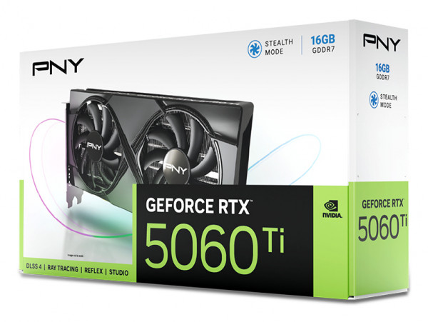 PNY RTX5060 TI Dual Fan 16GB GDDR7 3xDP,1xHDMI