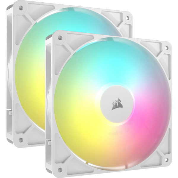 CORSAIR Lüfter 140*140*25 RS140 WHITE ARGB PWM Dual Pack