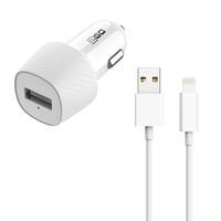 2GO Kfz-Ladeset 2-teilig USB auf Lightning