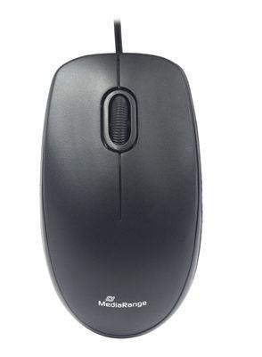 MediaRange Maus USB 2.0 3 Tasten, geräuscharm schwarz