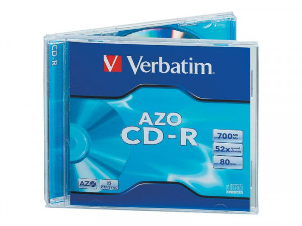 CD-R Verbatim 700MB 10pcs Pack 52x JewelCase crystal retail