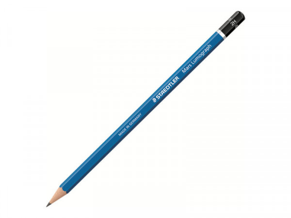 STAEDTLER Bleistift Mars Lumograph 2H Sechskant