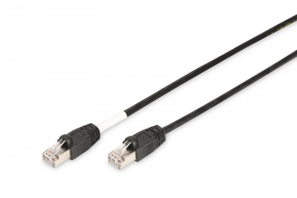 DIGITUS Patchkabel Cat6 S/FTP 2xRJ45 5.0m schwarz Outdoor