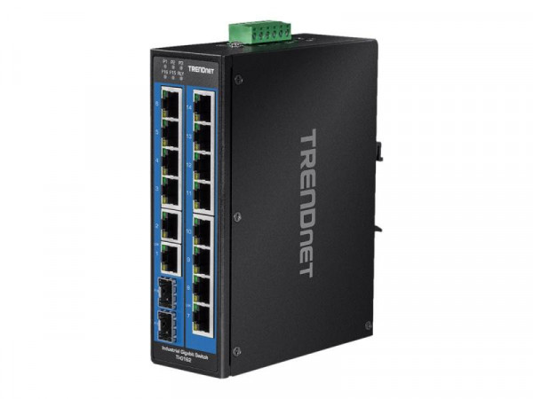 TRENDnet Industrie Switch 16Port Gbit DIN-Rail