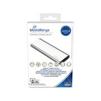 MediaRange SSD Festplatte 3.2Gen2 USB Type-C 240GB ext. sil