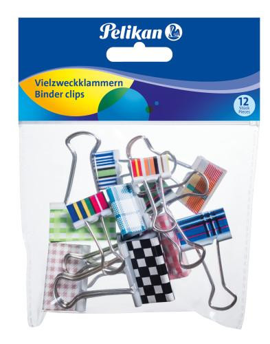 Pelikan Vielzweckklammer sort. 12Stk versch. Größen
