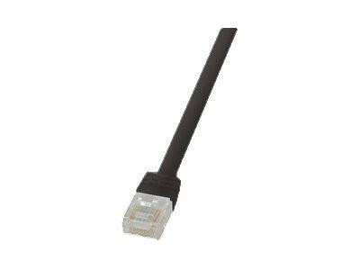 LogiLink Flach Patchkabel RJ45 U/UTP Cat6 20.00m schwarz