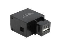 Delock Keystone Modul mit USB Typ-A Ladebuchse 2,1 A schw.