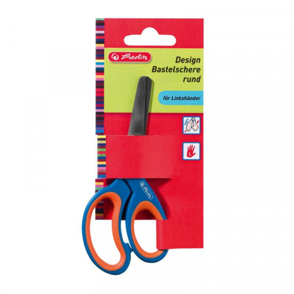 Herlitz Bastelschere Design rund Linkshänder 1er