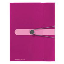 Herlitz Sammelbox A4 PP 4.0cm opak beere m.Gummizug