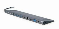 GEMBIRD USB Typ-C 9-in-1 Kombi Adapter spacegrau