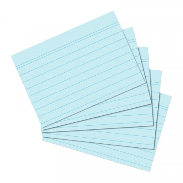 Herlitz Karteikarte A6 liniert blau 100er Packung