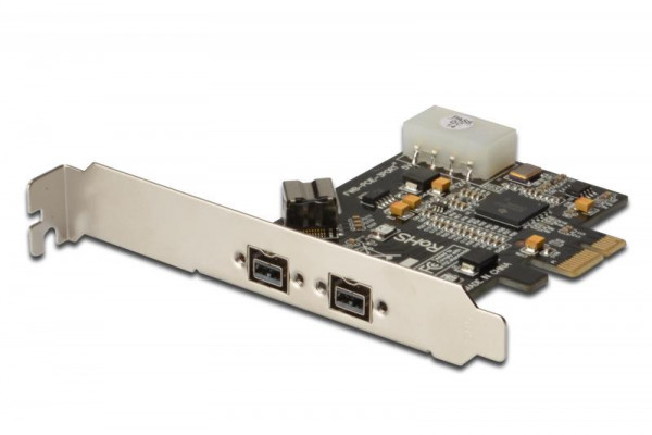 DIGITUS IEEE 1394b Interface Card, PCIexpress, 3 Port