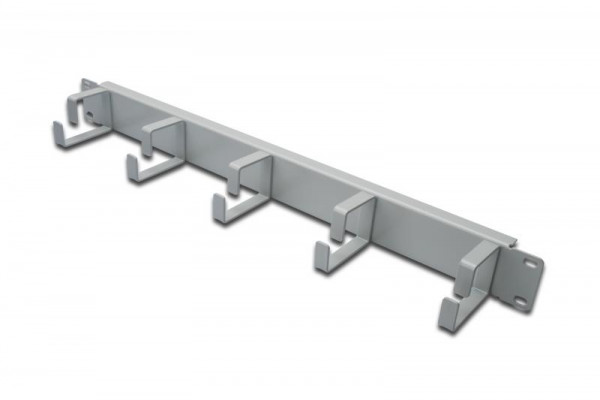 DIGITUS Kabelrangierpanel mit Kabelführungsbügeln für 483 mm (19")-Schränke, 1HE