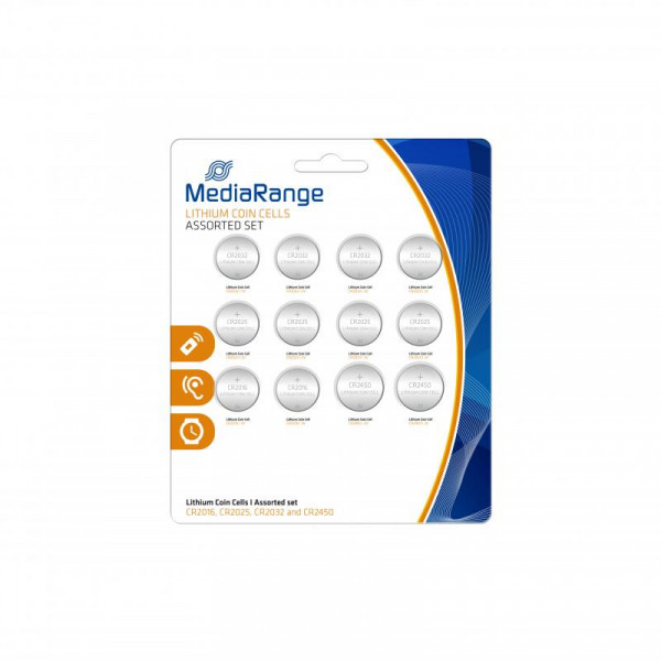 MediaRange Batterie Knopfzelle Lithium/CR2016/ 12stk versch.