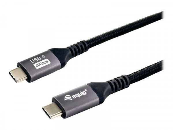 Equip USB Kabel 4.0 C -> C St/St 1.20m schwarz