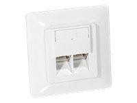 equip Ausgang - RJ-45 X 2 - Pure White, RAL
