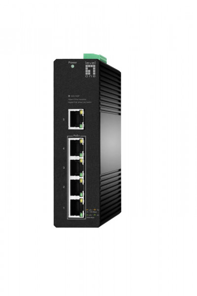 LevelOne Switch 5x GE IGS-2105P 4xPoE Outputs schwarz