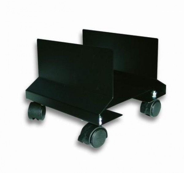 Techly CPU/PC Halterung mit Rollen, Metall, schwarz