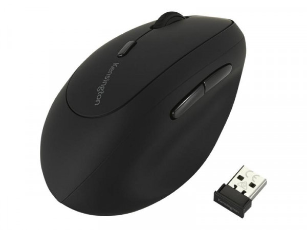 Kensington Pro Fit Ergo Maus linkshänder kabellos, schw