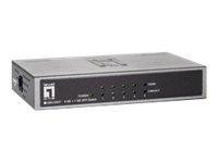 LevelOne Switch 4x GE GEU-0521 1xGSFP Metall