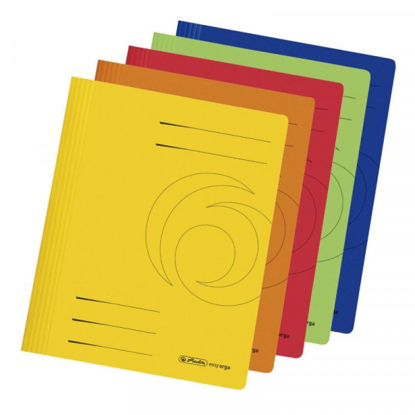 Herlitz Schnellhefter A4 Karton farb.sort gefaltet 10er