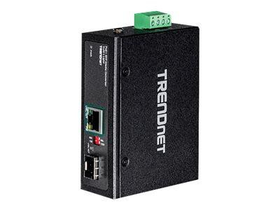 TRENDnet Industrieller SFP zu Gbit PoE+ Medienkonverter
