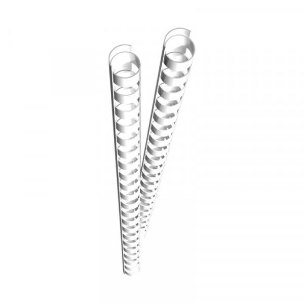 GENIE Spiralbinderücken 10mm weiß 25 Stk