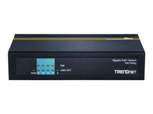 TRENDnet Switch 5-port Gbit PoE+ 31W Metall