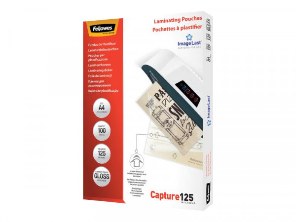 Fellowes Laminierfolie Capture A4 125 Mikron 100er Pack