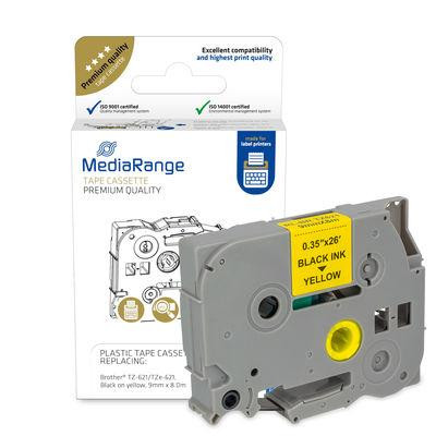 MediaRange Schriftbandka. Brother TZ-621/TZe-621 9mm 8m schw