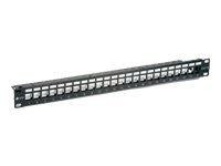 Equip Patchpanel Cat6 ungeschirmt 24x Keystone schwarz